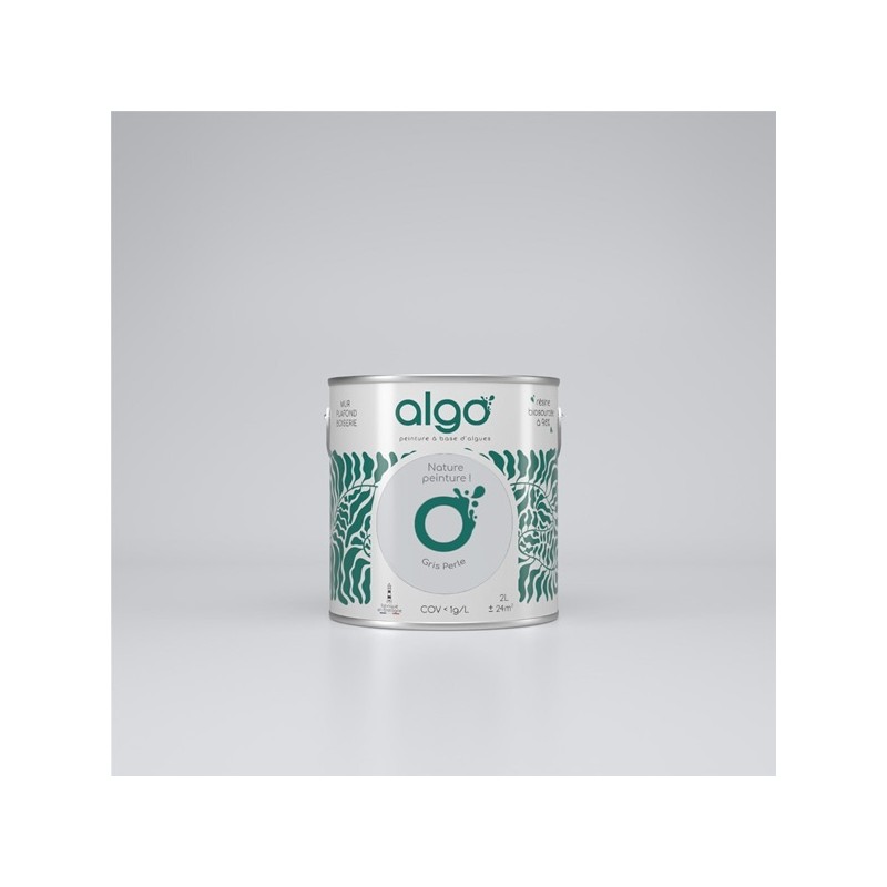 Algo Peint.intér.déco multi-supports gris perle satin 5 L