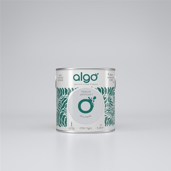 Algo Peint.intér.déco multi-supports gris perle satin 5 L