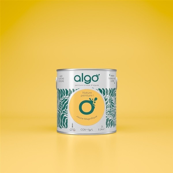 Algo Peint.intér.déco multi-supports jaune magnifique satin 5 L