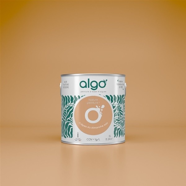 Algo Peint.intér.déco multi-supports marron crêpes du dimanche soir satin 5 L
