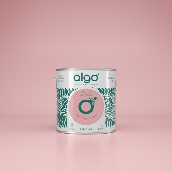 Algo Peint.intér.déco multi-supports rose orchidées douces satin 5 L
