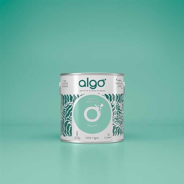 Algo Peint.intér.déco multi-supports bleu-vert tatihou satin 5 L