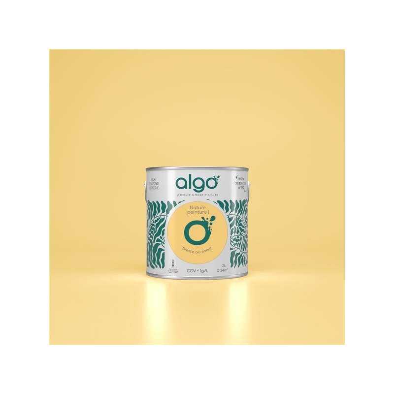Algo Peint.intér.déco multi-supports jaune sieste au soleil satin 5 L