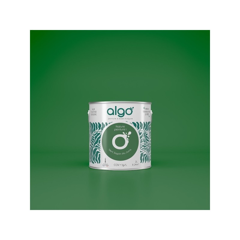 Algo Peint.intér.déco multi-supports vert sapin du jura satin 5 L