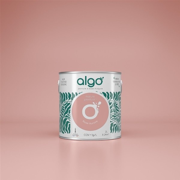 Algo Peint.intér.déco multi-supports rose aurore satin 5 L