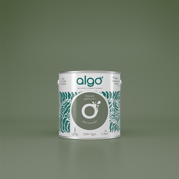 Algo Peint.intér.déco multi-supports vert canopée satin 5 L