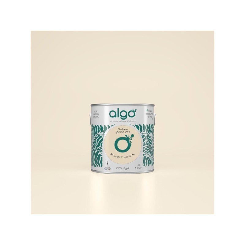 Algo Peint.intér.déco multi-supports beige amande charmante velours 5 L