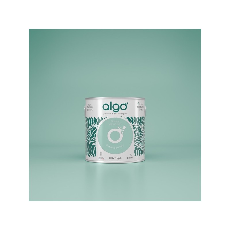 Algo Peint.intér.déco multi-supports vert détente au spa satin 5 L