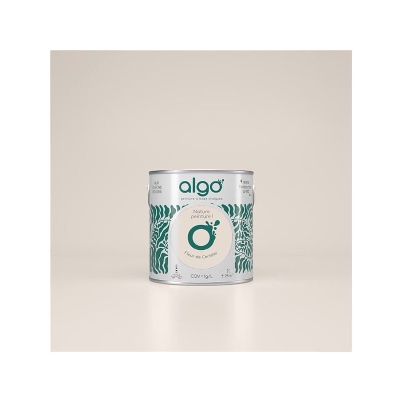 Algo Peint.intér.déco multi-supports beige fleur de cerisier velours 5 L