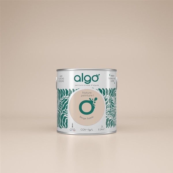 Algo Peint.intér.déco multi-supports beige sable velours 5 L