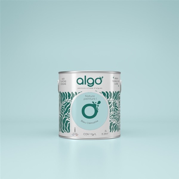 Algo Peint.intér.déco multi-supports bleu clématite velours 5 L