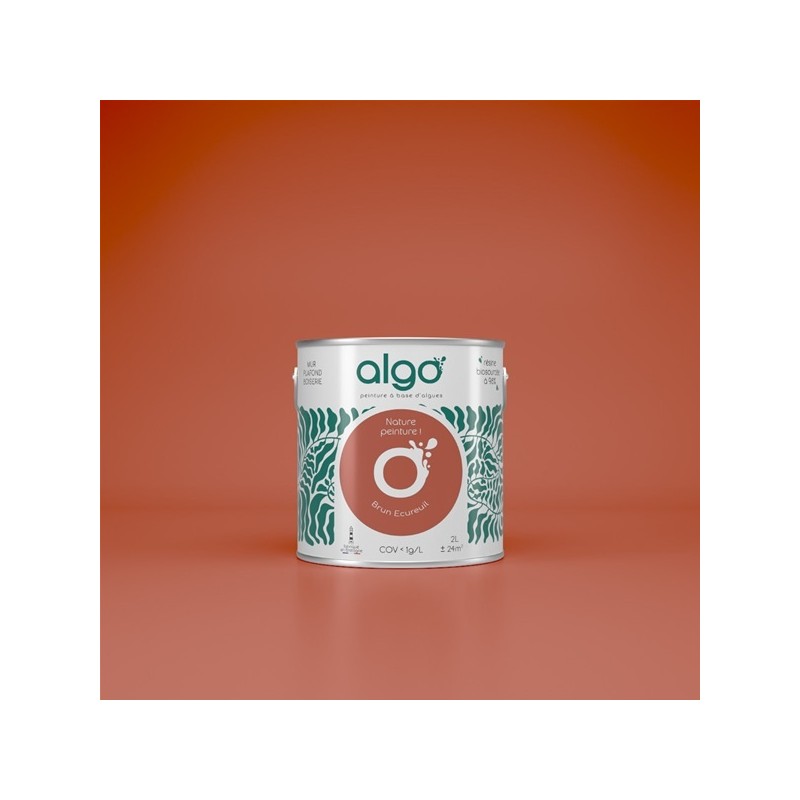 Algo Peint.intér.déco multi-supports brun écureuil velours 5 L