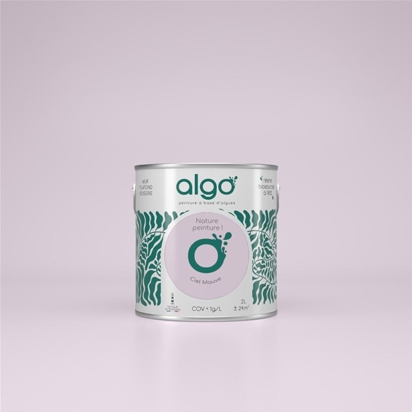 Algo Peint.intér.déco multi-supports ciel mauve velours 5 L