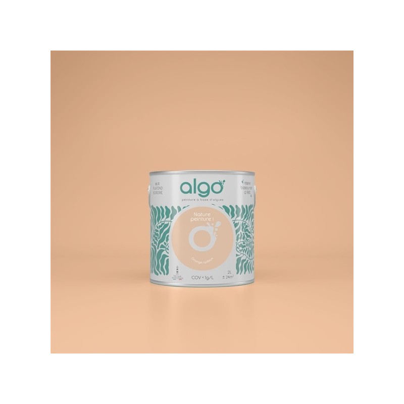 Algo Peint.intér.déco multi-supports orange radieux velours 5 L