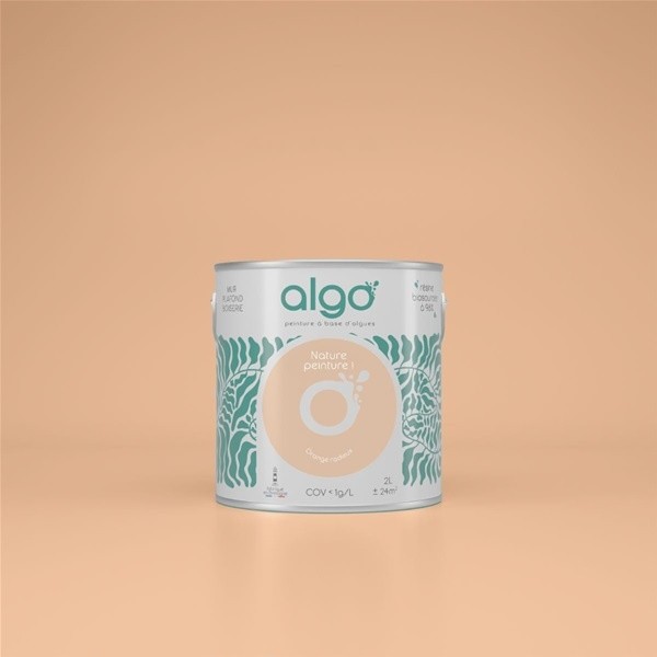 Algo Peint.intér.déco multi-supports orange radieux velours 5 L