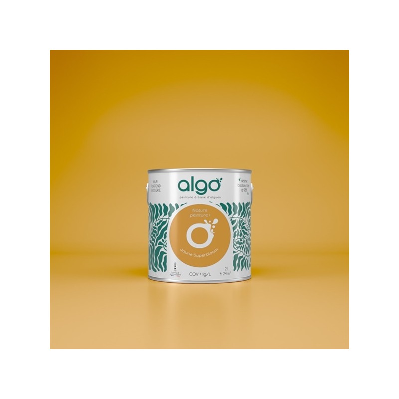 Algo Peint.intér.déco multi-supports jaune superbloom velours 5 L
