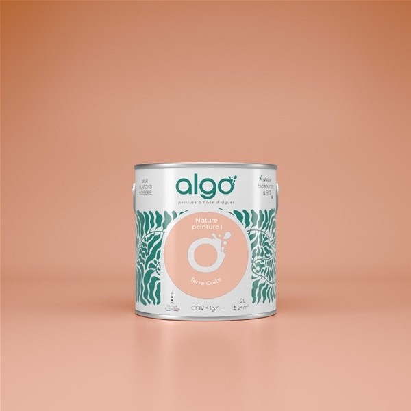 Algo Peint.intér.déco multi-supports terre cuite velours 5 L