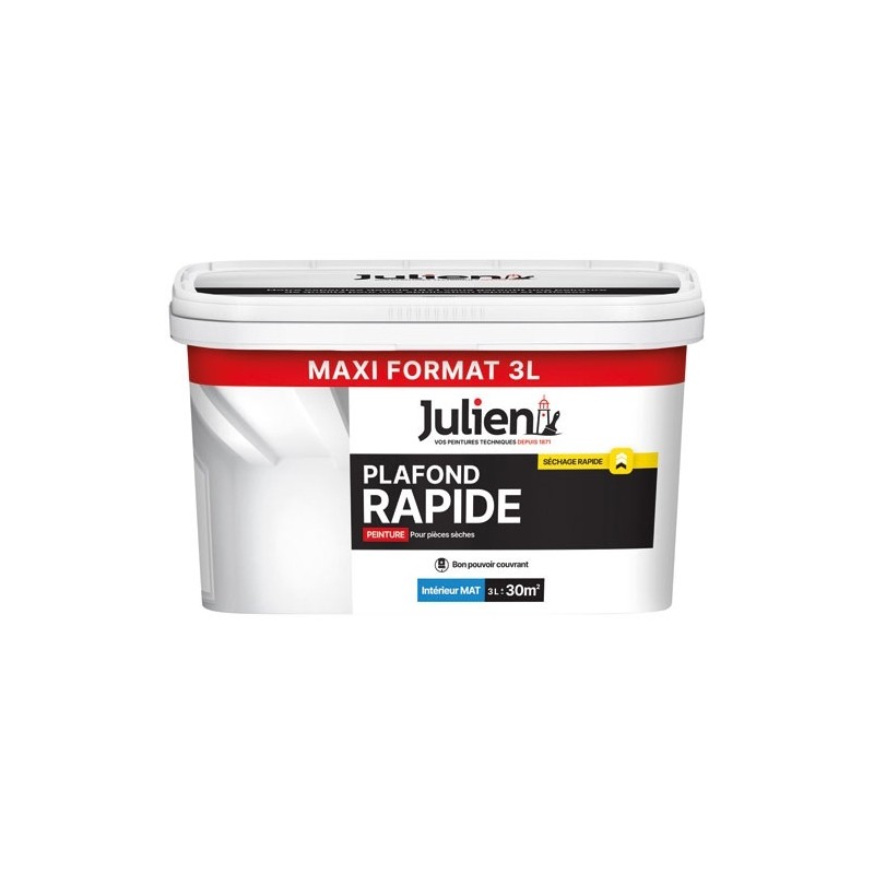 Julien Peinture Plafond Rapide 3 L Mat - Blanc