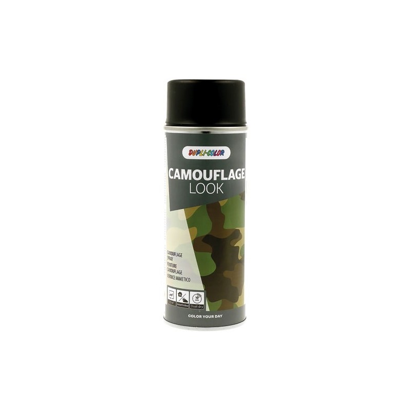 Dupli-Color camouflage noir mat 400 ml