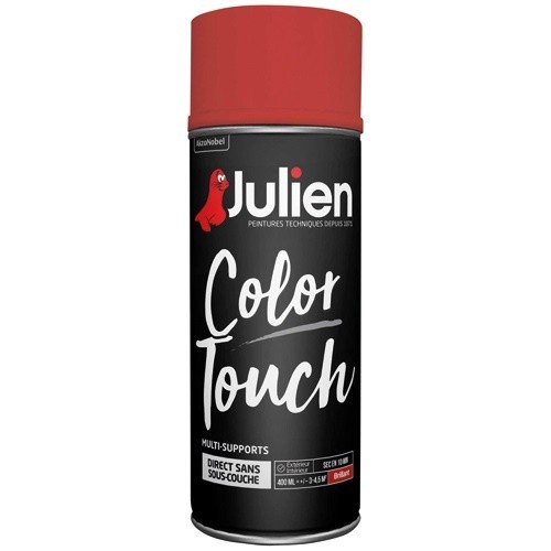 Julien Bombe peinture 400 ml Color Touch Brillant - Rouge Feu