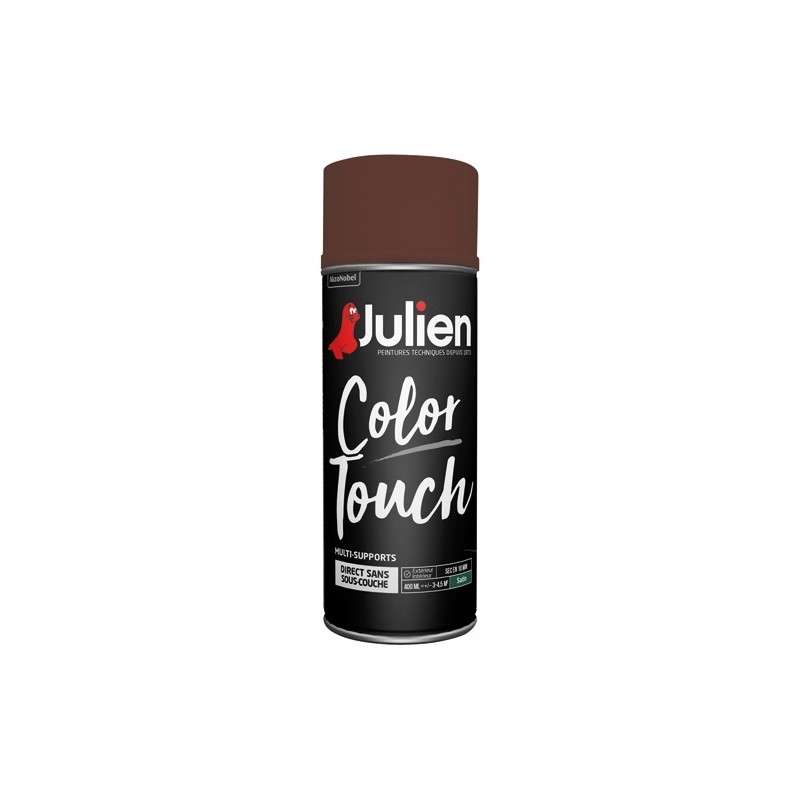 Julien Bombe peinture 400 ml Color Touch Satin - Brun Chataîgne