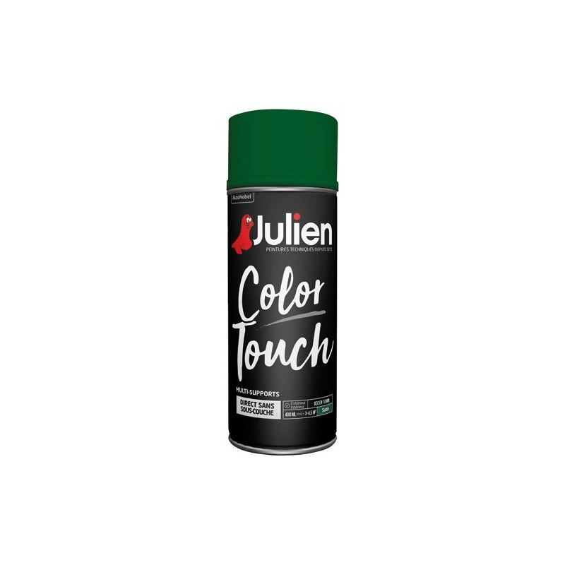 Julien Bombe peinture 400 ml Color Touch Satin - Vert Basque