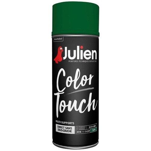 Julien Bombe peinture 400 ml Color Touch Satin - Vert Basque