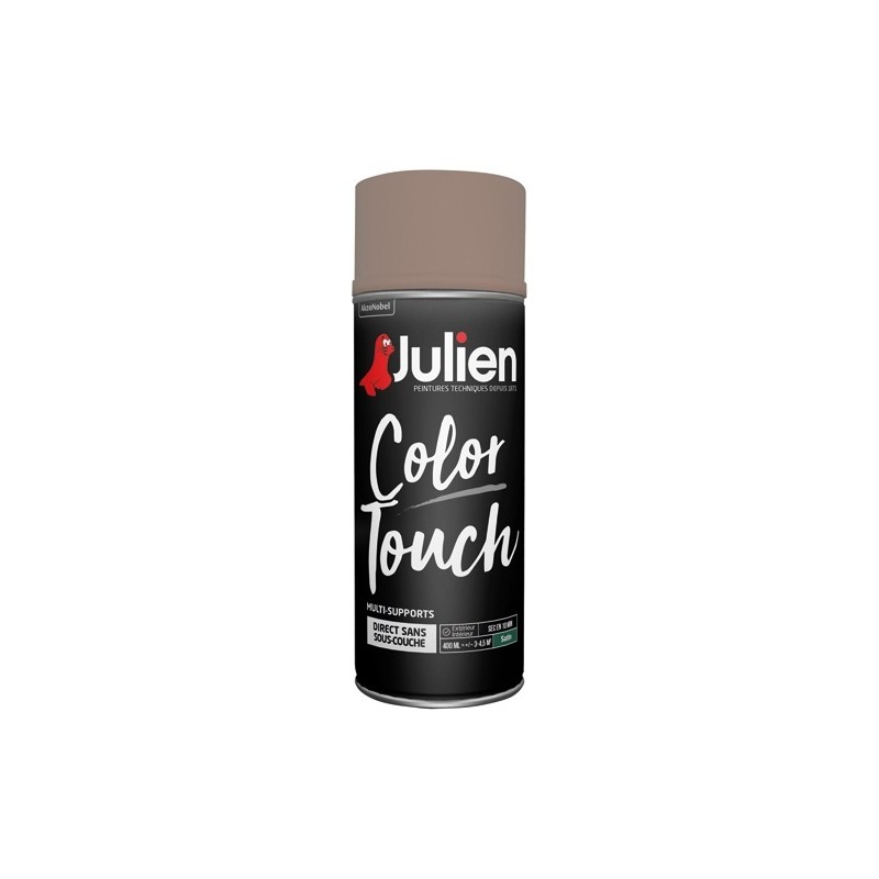 Julien Bombe peinture 400 ml Color Touch Satin - Taupe