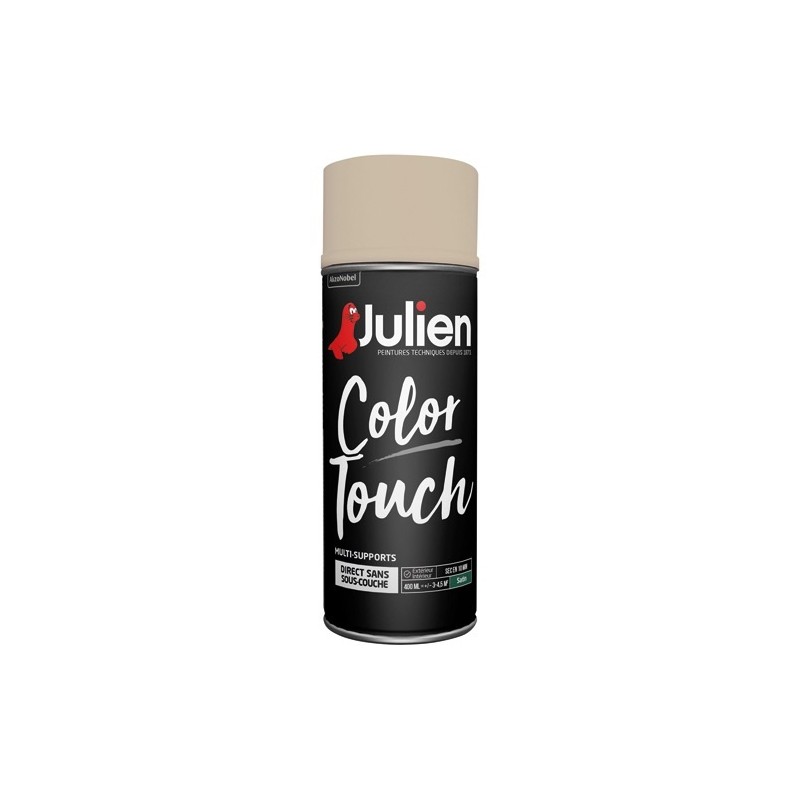 Julien Bombe peinture 400 ml Color Touch Satin - Ivoire