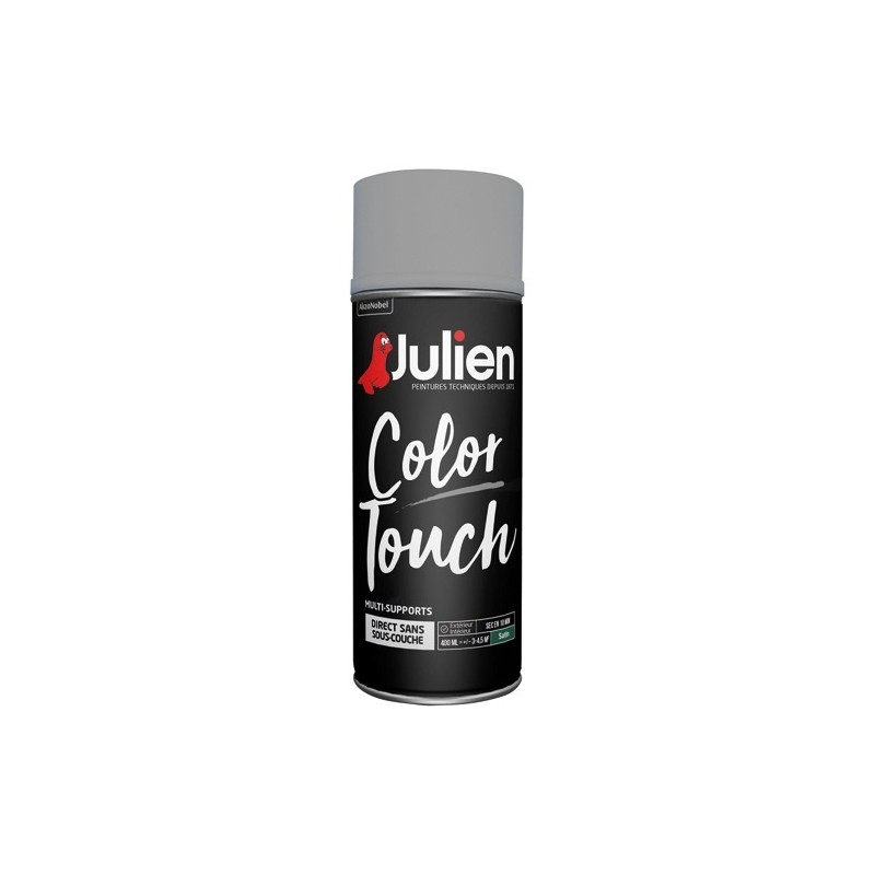 Julien Bombe peinture 400 ml Color Touch Satin - Gris Titanium