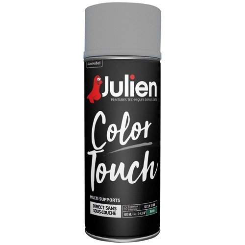 Julien Bombe peinture 400 ml Color Touch Satin - Gris Titanium