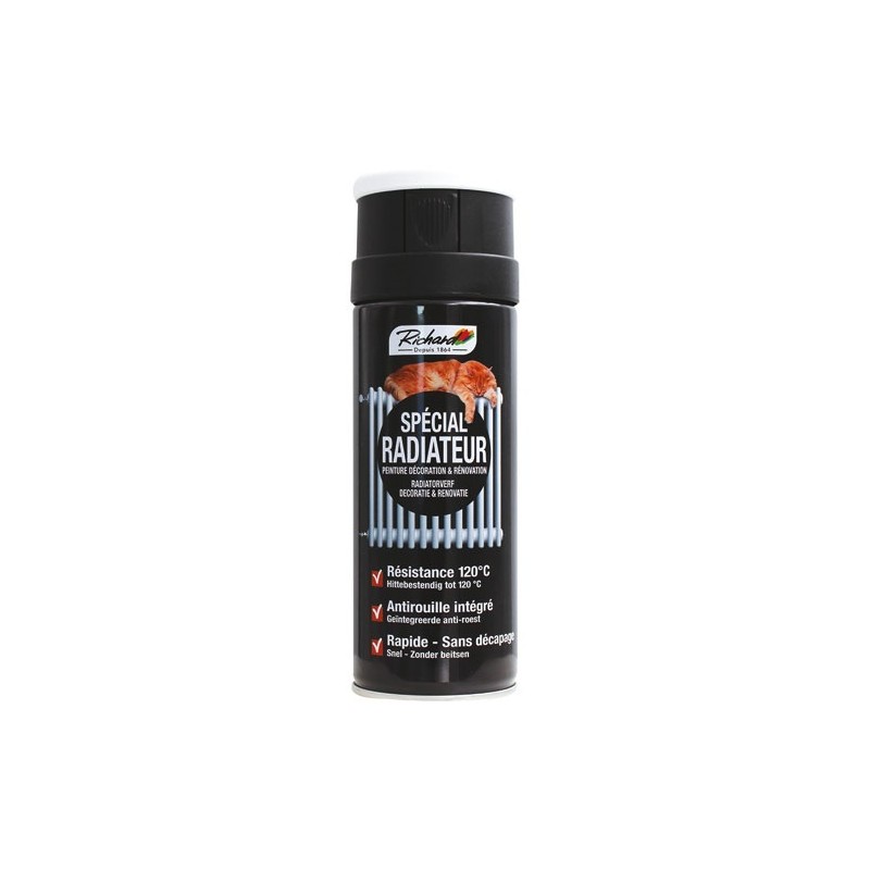 Richard Colorants Bombe peinture Spécial Radiateur 400 ml - Blanc Satin