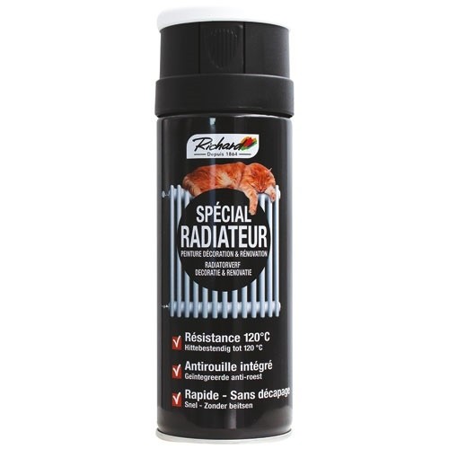Richard Colorants Bombe peinture Spécial Radiateur 400 ml - Blanc Satin