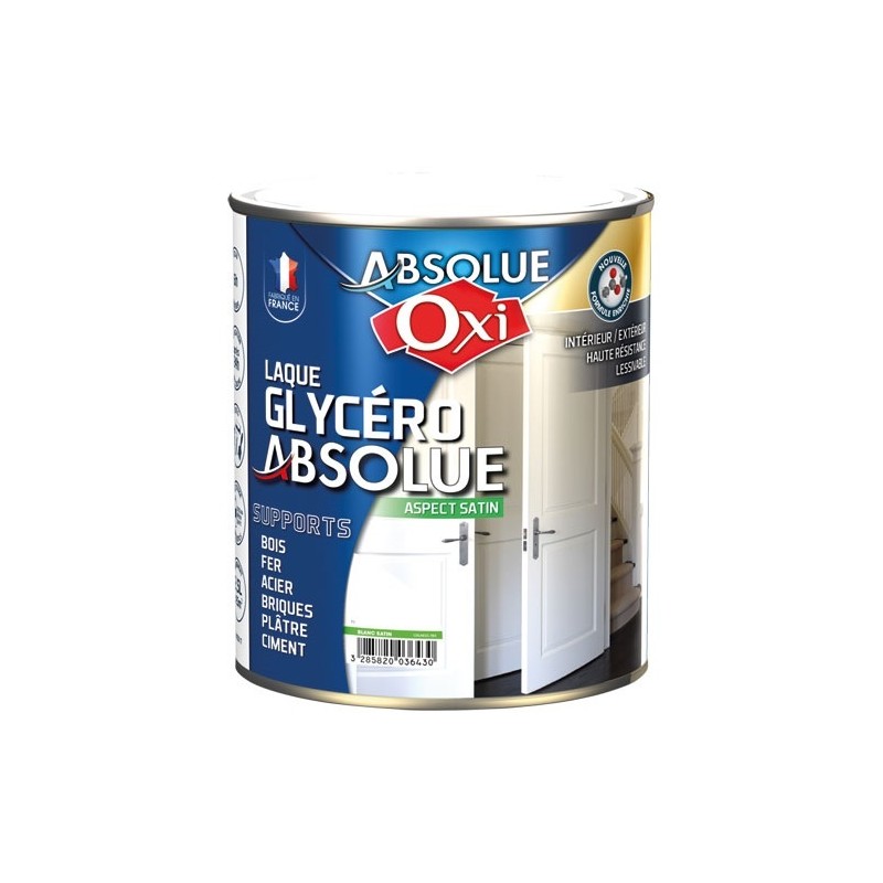 OXI Peinture sol Satin 2,5 L Glycéro Absolue - Gris Vert