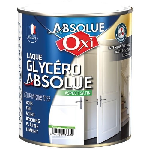 OXI Peinture sol Satin 2,5 L Glycéro Absolue - Gris Vert