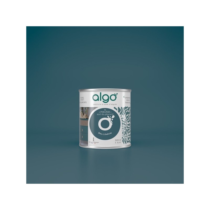 Algo Peinture pour meubles 0,5 L Mat - Bleu Libellule