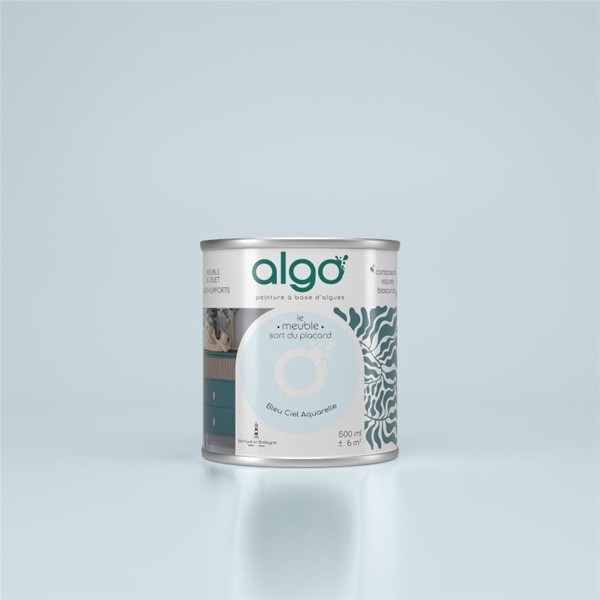 Algo Peinture pour meubles 0,5 L Mat - Bleu Ciel Aquarelle