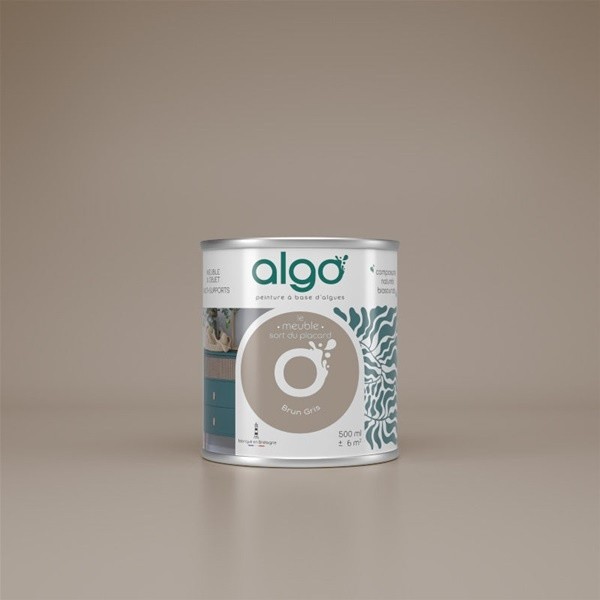 Algo Peinture pour meubles 0,5 L Mat - Brun Gris