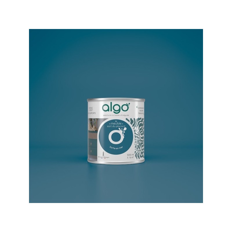 Algo Peinture pour meubles 0,5 L Mat - Bleu Sortie en Mer