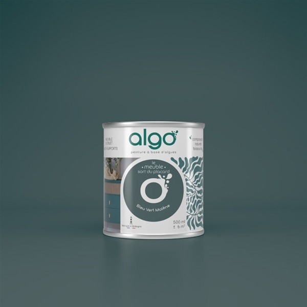 Algo Peinture pour meubles 0,5 L Mat - Bleu-Vert Molène