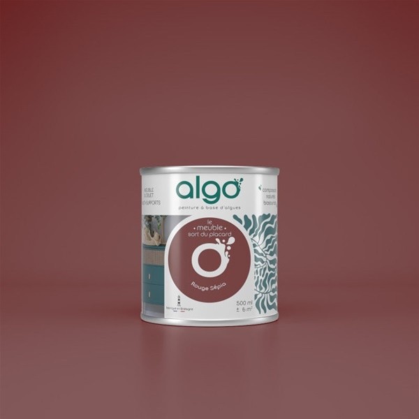 Algo Peinture pour meubles 0,5 L Mat - Rouge Sépia