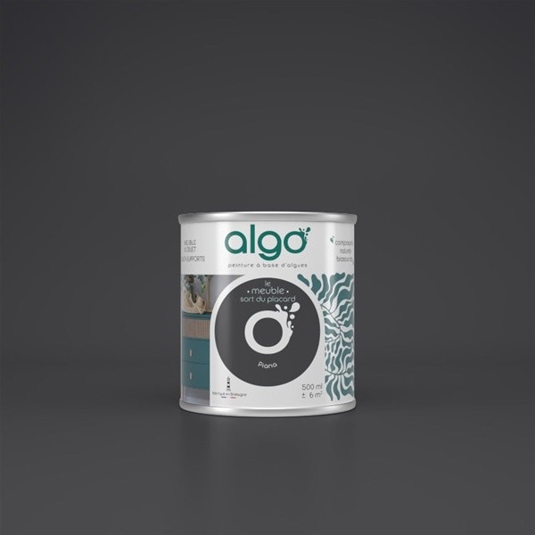 Algo Peinture pour meubles 0,5 L Mat - Noir Piana