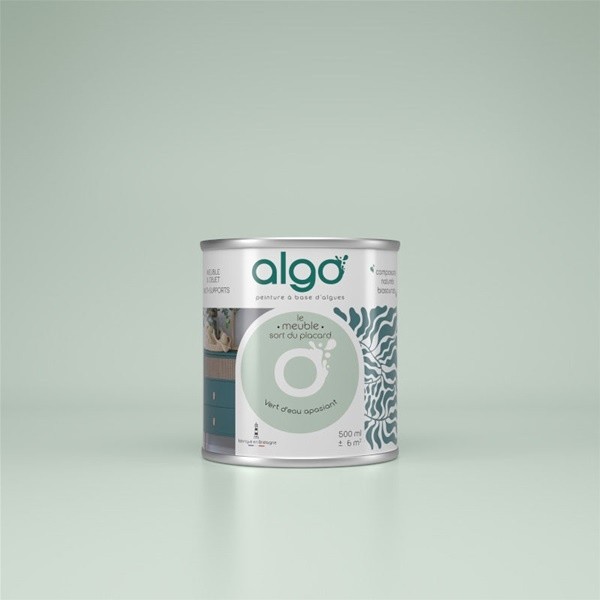 Algo Peinture pour meubles 0,5 L Mat - Vert d'Eau Apaisant