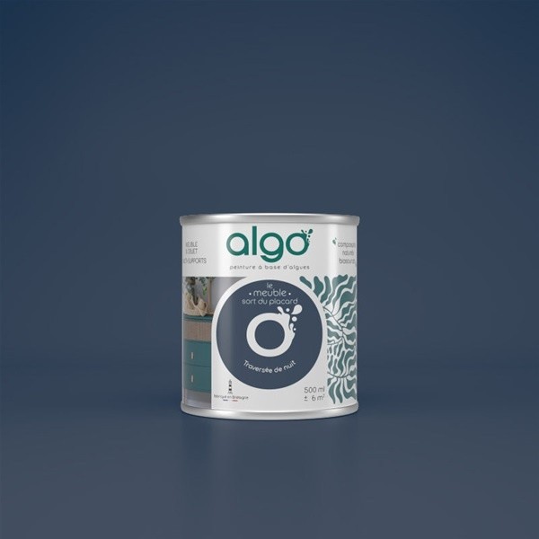 Algo Peinture pour meubles 0,5 L Mat - Bleu Traversée de Nuit