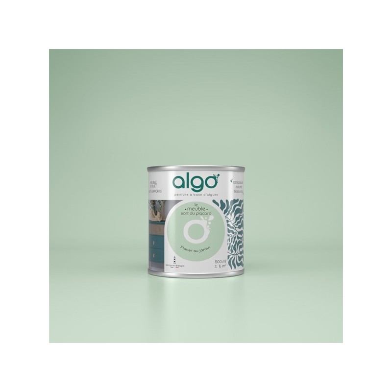 Algo Peinture pour meubles 0,5 L Mat - Vert Flâner au Jardin