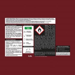 Julien Peinture microporeuse 0,5 L Extérieur Bois Satin - Rouge Basque RAL3004 - Image 2