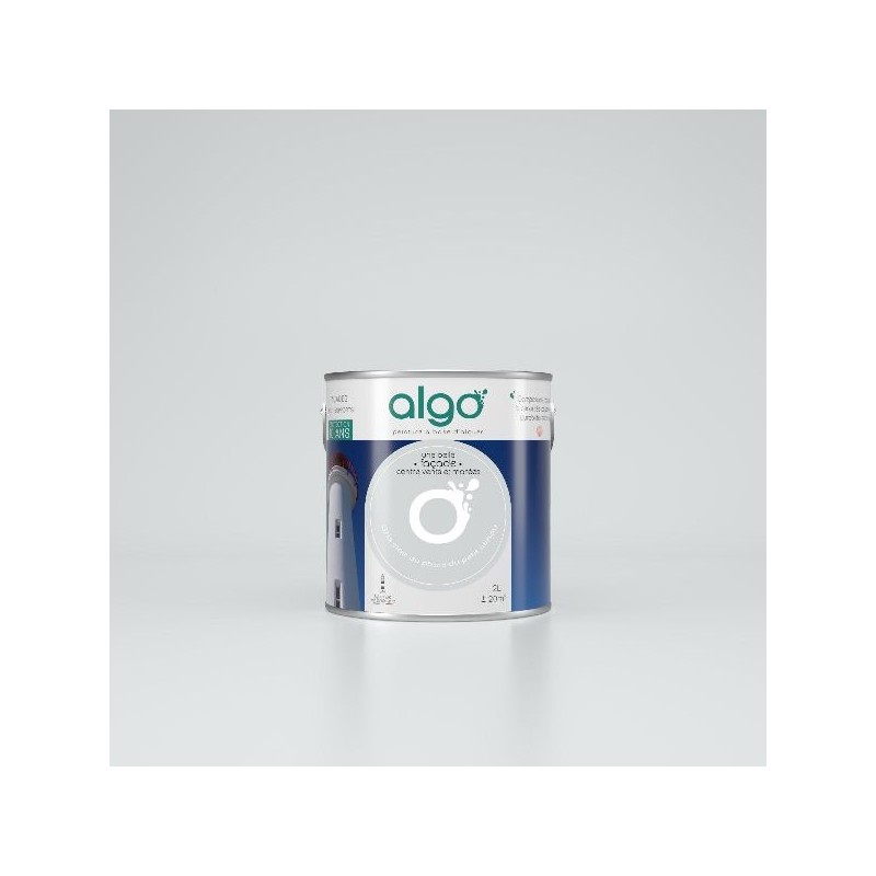 Algo Peinture façade extérieure 2 L - Gris Clair du phare du petit Minou