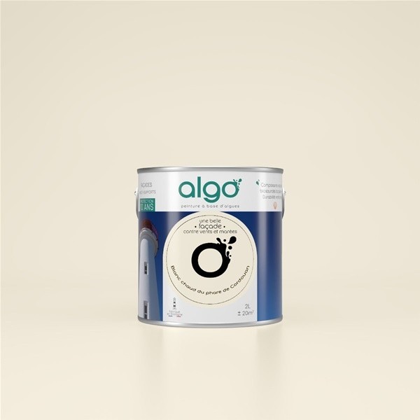 Algo Peinture façade extérieure 2 L - Blanc Chaud du phare de Cordouan