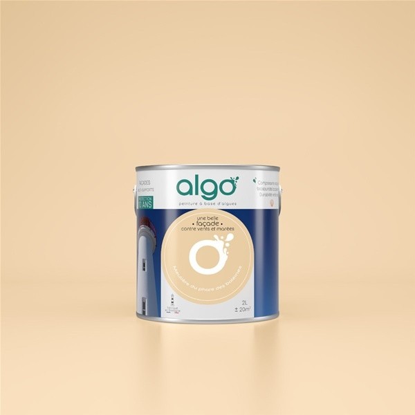 Algo Peinture façade extérieure 2 L - Jaune Meulière du phare des Baleines