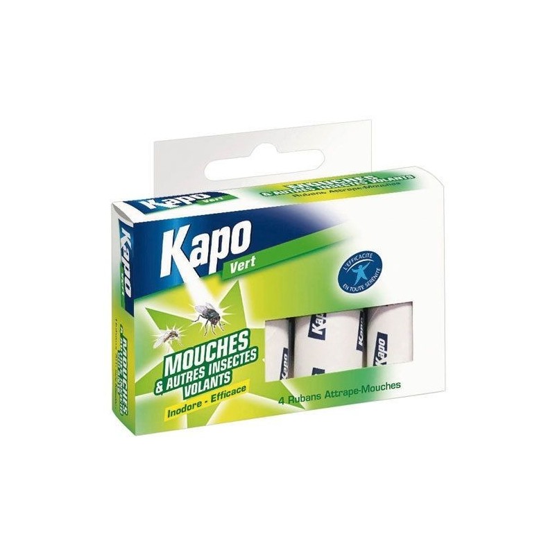 Kpro Ruban anti-mouches - Lot de 4